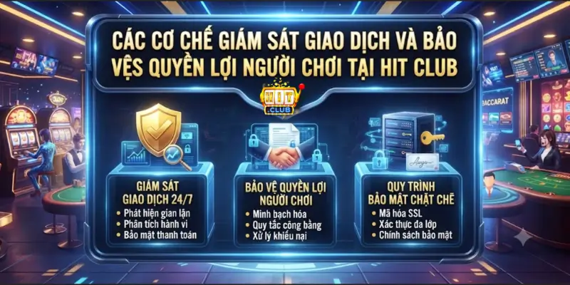Các cơ chế giám sát giao dịch và bảo vệ quyền lợi người chơi tại Hit Club